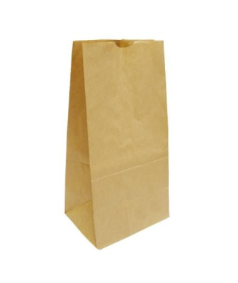 Sac papier kraft brun fond SOS 20 + 16 x 40 cm - par 500