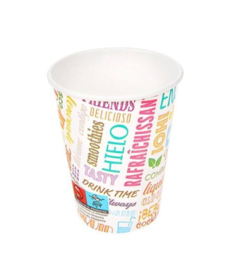 Gobelet boissons froides carton "Parole" 270 ml - par 100