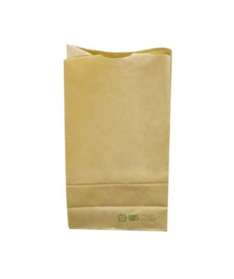Sac papier kraft brun fond SOS 18 + 11 x 34 cm - par 500