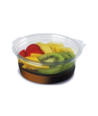 Boite ronde plastique transparente avec couvercle Olipack 250 ml - par 480