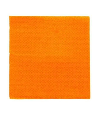 Serviette cocktail double point ouate orange 20 x 20 cm - par 100