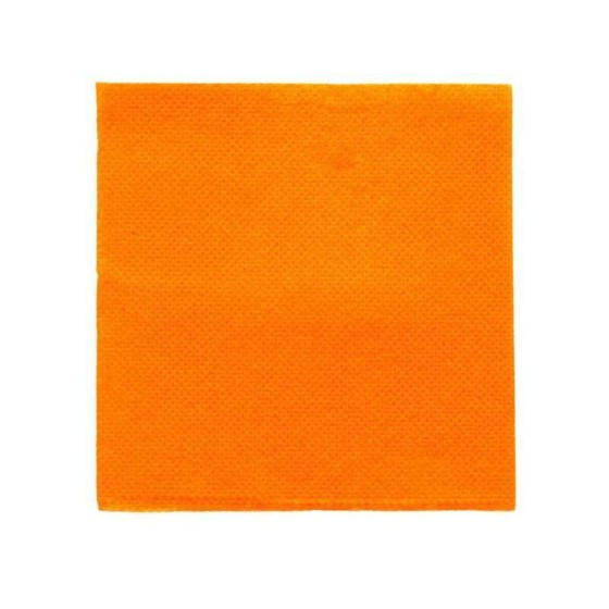 Serviette cocktail double point ouate orange 20 x 20 cm - par 100