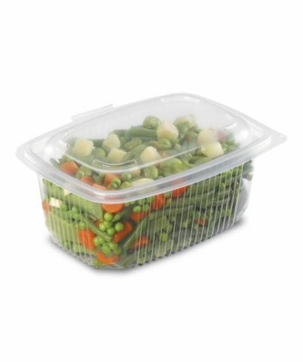 Barquette plastique transparente avec couvercle Ondipack 1000 ml - par 300