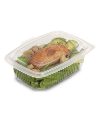Barquette plastique transparente avec couvercle Ondipack 800 ml - par 300
