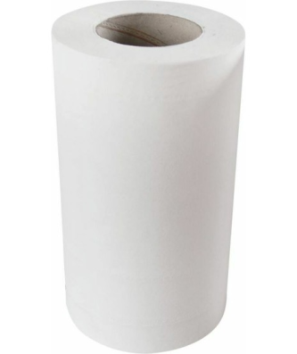 Bobine essuyage blanche prédécoupée 20 x 35 cm - par 12