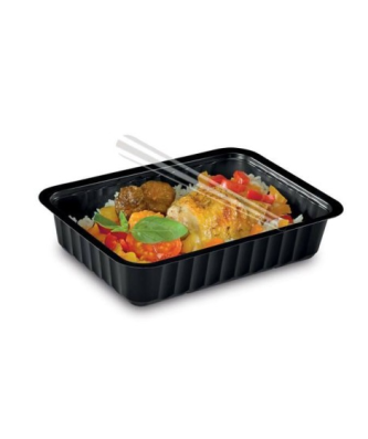Barquette plastique noire scellable 750 ml - par 100