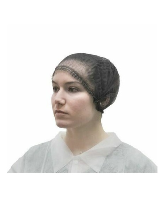 Charlotte jetable plastique noir - par 100