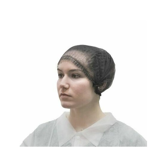 Charlotte jetable plastique noir - par 100