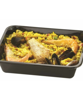 Barquette plastique CPET noire scellable 1000 ml - par 320