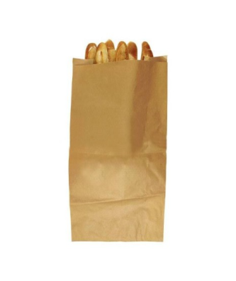 Sac papier kraft brun pour regroupement de pains 40 + 19 x 80 cm - par 100