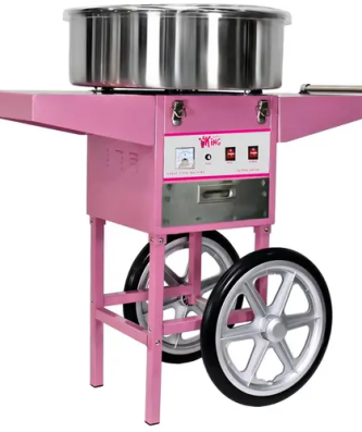 Machine à barbe à papa avec charriot - 52 cm