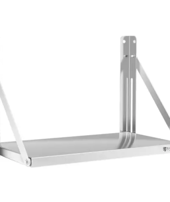 Étagère murale pliable - Acier inoxydable - 60 x 30 cm - 40 kg
