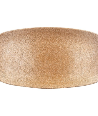 Assiettes oblongues Churchill Studio Prints Raku Garnet Orange 355mm (Lot de 6)