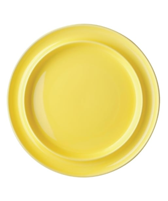 Assiettes bord surélevé Heritage Olympia jaunes 253mm (lot de 4)