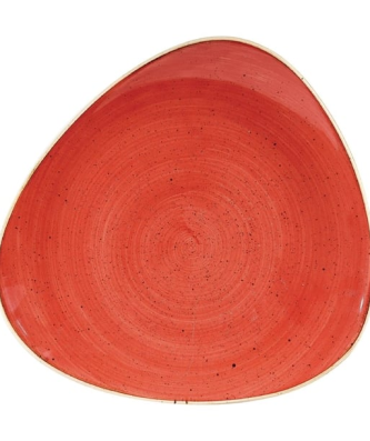Assiettes triangulaires Churchill Stonecast Berry Red 265mm (Lot de 12)