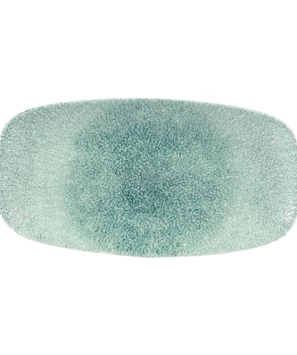 Assiettes oblongues Churchill Studio Prints Raku Jade Green 153 x 298mm (Lot de 12)
