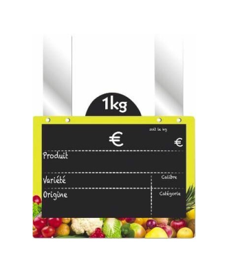 Étiquette prix à pattes pour primeur 20 x 15 cm - par 10