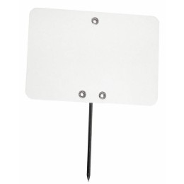 Étiquette prix à pique vierge blanche 12 x 8 cm - par 10