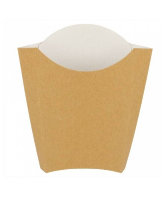Étui à frites kraft brun 165 ml - par 200