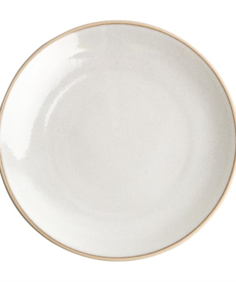 Assiettes coupes blanc Murano Olympia Canvas 27 cm (Lot de 6)