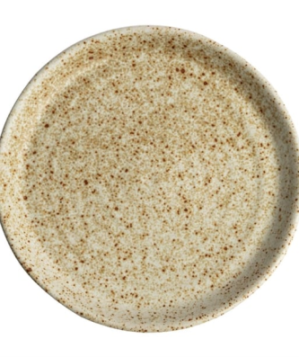 Assiettes plates beige moucheté Olympia Canvas 18 cm (Lot de 6)