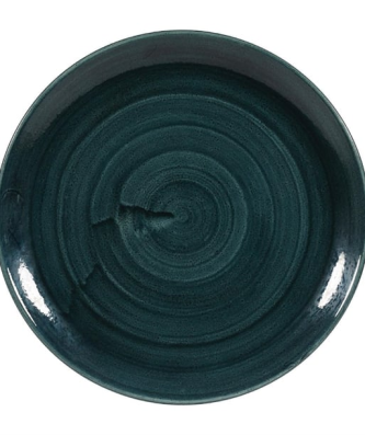 Assiettes rondes Churchill Stonecast Patina Rustic Teal 217mm (Lot de 12)