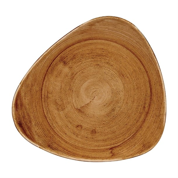 Assiettes triangulaires Churchill Stonecast Patina Vintage Copper 311mm (Lot de 6)