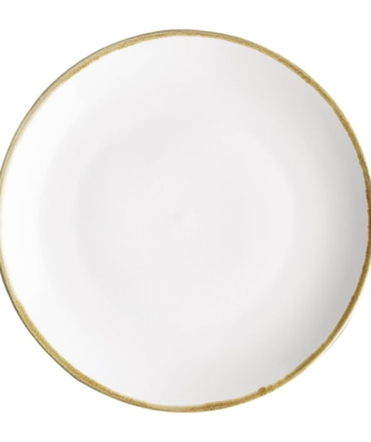 Assiettes plates rondes couleur craie Olympia Kiln 280mm (lot de 4)