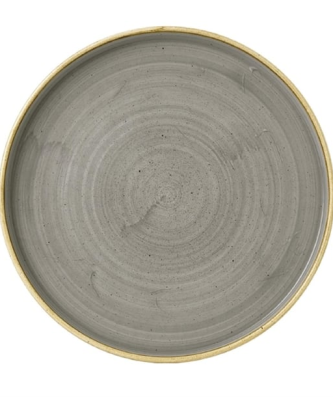 Assiettes avec rebord Churchill Stonecast Peppercorn Grey 260mm (Lot de 6)