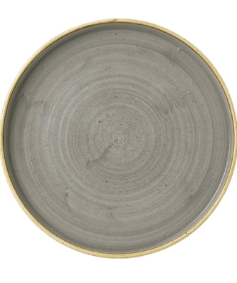 Assiettes avec rebord Churchill Stonecast Peppercorn Grey 210mm (Lot de 6)