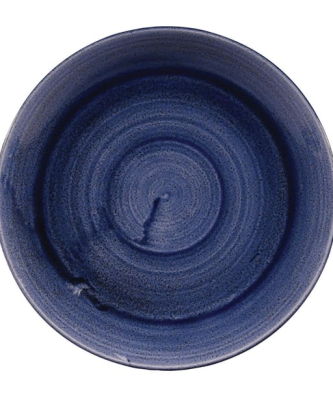 Assiettes rondes Churchill Stonecast Patina Cobalt 260mm (Lot de 12)