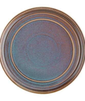 Assiettes plates rondes irisées Olympia Cavolo 180mm (lot de 6)