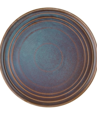 Assiettes plates rondes irisées Olympia Cavolo 270mm (lot de 4)