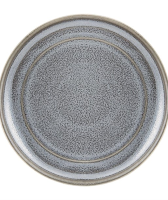 Assiettes plates rondes Olympia Cavolo anthracite 180mm (lot de 4)
