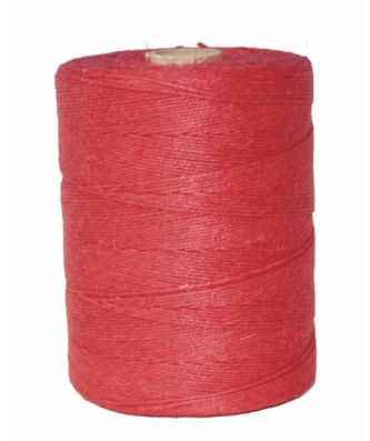 Ficelle alimentaire lin rouge calibre 3,5/2 1750 m - à l'unité