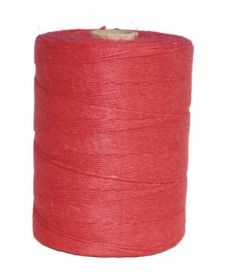 Ficelle alimentaire lin rouge calibre 3,5/3 1165 m - à l'unité