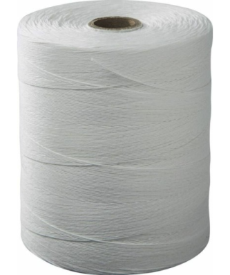 Ficelle alimentaire plastique blanche calibre 4/2 2000 m - à l'unité