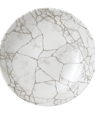 Assiettes rondes Studio Prints Kintsugi Agate Grey 217mm (Lot de 12)