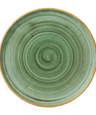 Assiettes avec rebord Churchill Stonecast Samphire Green 260mm (Lot de 6)