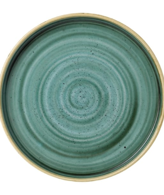 Assiettes avec rebord Churchill Stonecast Samphire Green 210mm (Lot de 6)