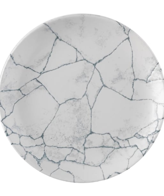 Assiettes rondes Churchill Studio Prints Kintsugi Pearl Evolve Grey 217mm (Lot de 12)