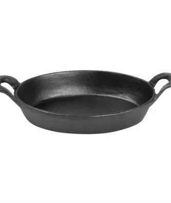 Plat à oreilles ovale en fonte Olympia 220 x 150 mm