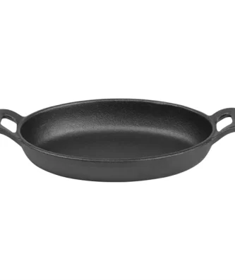 Plat à oreilles ovale en fonte Olympia 180 x 120 mm