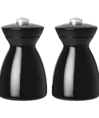 Ensemble de moulins à sel et poivre en bois foncé Olympia