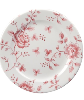 Assiettes plates Churchill Vintage Cranberry Toile Print 210mm (Lot de 6)