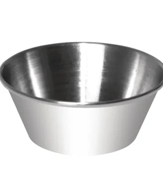 Pots à sauce en acier inoxydable Olympia 45ml (Lot de 12)