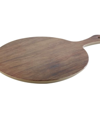 Planche à pizza ronde avec poignée APS effet chêne 300mm