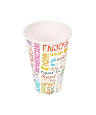 Gobelet boissons froides carton "Parole" 360 ml - par 100