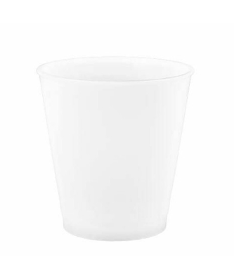 Gobelet plastique réutilisable blanc 180 ml - par 20