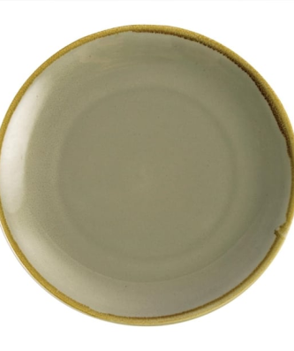 Assiette plate ronde couleur mousse Olympia Kiln 280mm (Lot de 4)